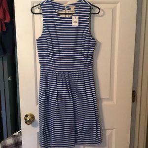 J.Crew striped high neck dress